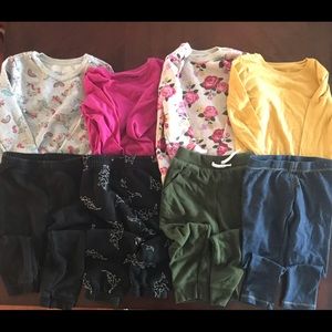 Four Girl’s sweatpants and sweat shirts